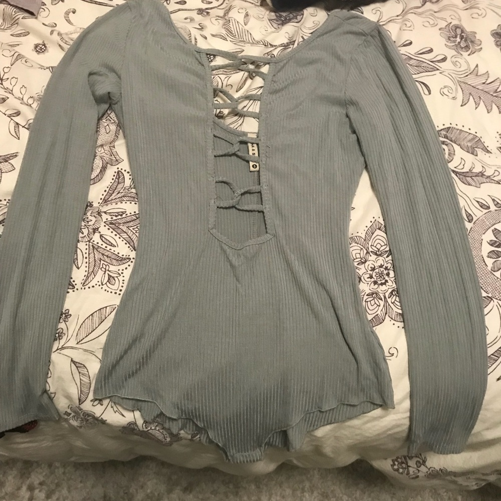 LF green bodysuit